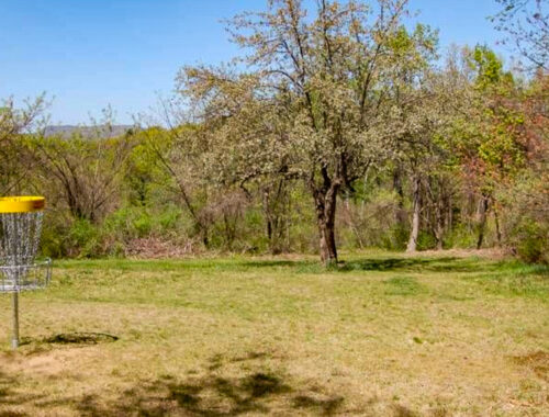 A photo of Umass Orchard Hill disc golf course